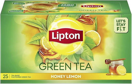 LIPTON GREEN TEA LEMON & HONEY 25 TEA BAGS