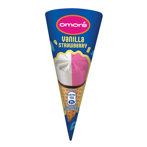 OMORE VANILLA&STRAW CONE