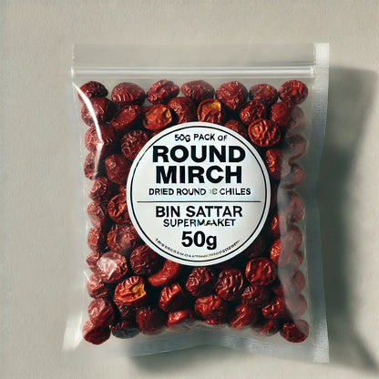 ROUND RED CHILLI WHOLE 50GRAM