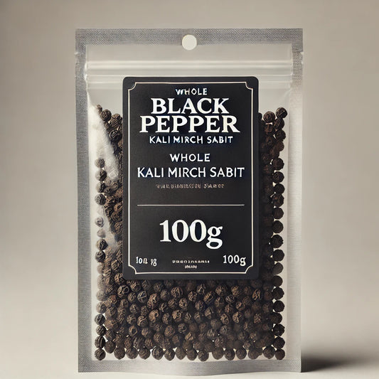 BLACK PEPPER WHOLE 100GRAMS