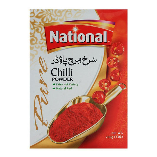 NATIONAL RED CHILLI  POWDER 200G