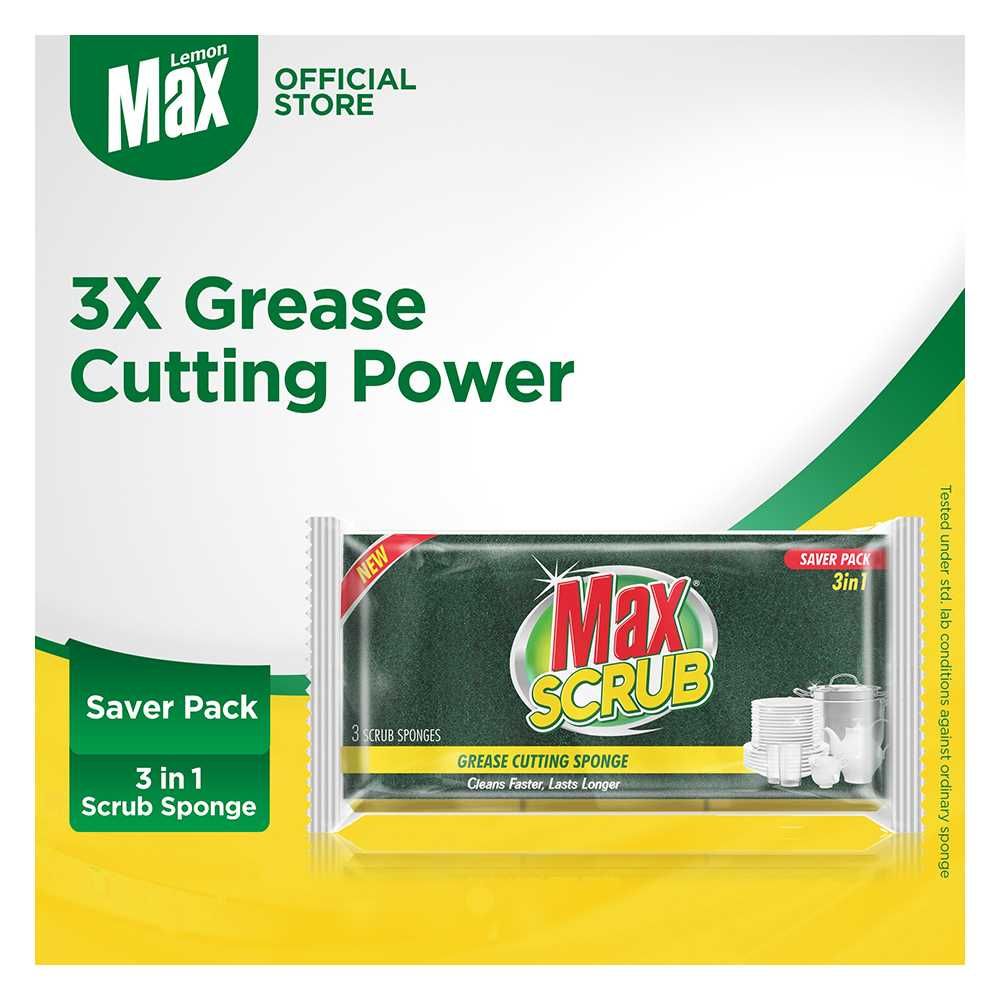 MAX SCRUB WITH SPONGE 3IN1