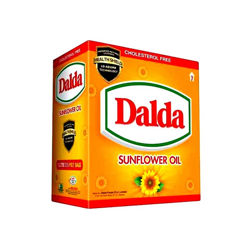 NEW DALDA SUNFLOWER OIL 1X5