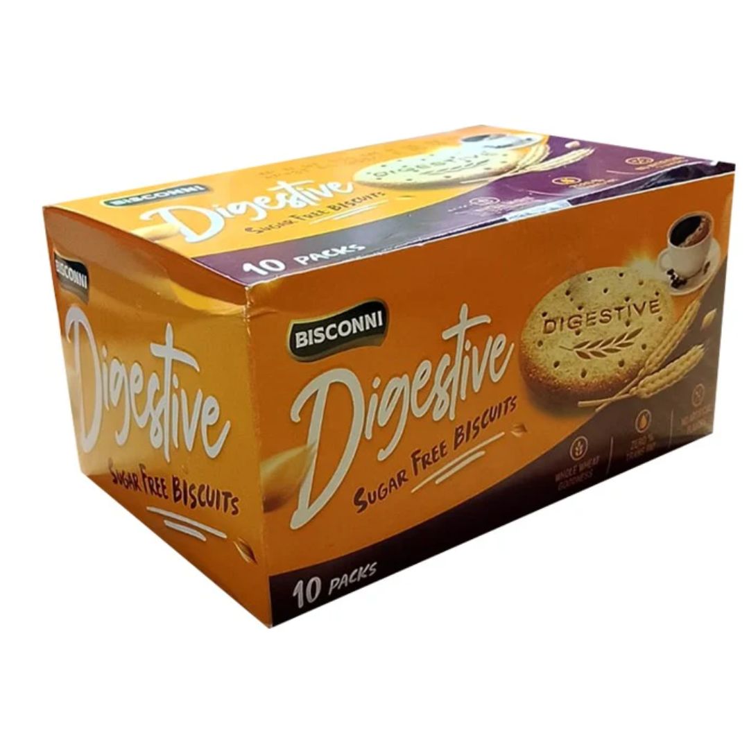 BISCONNI DIGESTIVE SUGAR FREE 10PACKS