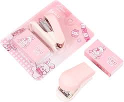 HUACHI MINI STAPLER NO.362 (PINK COLOUR)