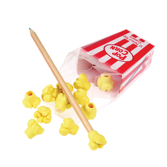 XIAOMILI FUNNY POPCORN PENCIL TOP ERASER