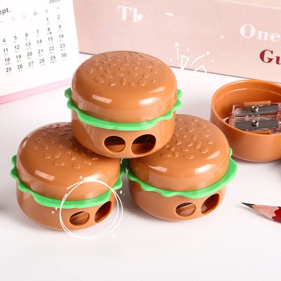 BURGER DOUBLE HOLE PENCIL SHARPNER